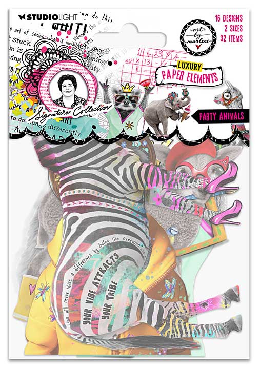 Art By Marlene Signature Collection Luxury Paper Elements Party Animals (ABM-SI-PE12)
