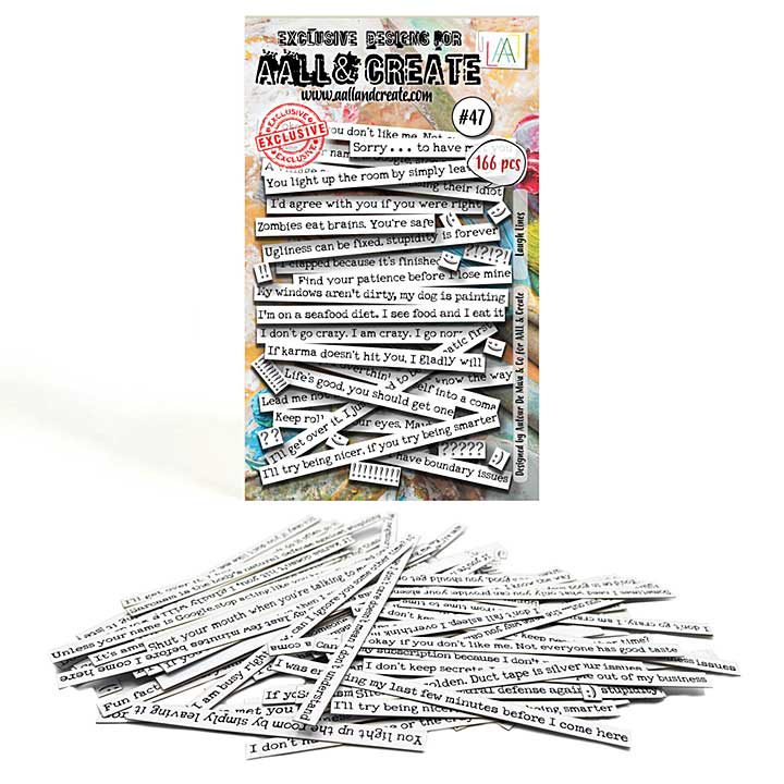 Aall and Create Ephemera Die-Cuts Laugh Lines A6 (AALL-EP-047)