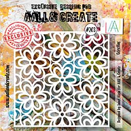 Aall and Create Stencil 6x6 Inch Corollas (AALL-PC-203)