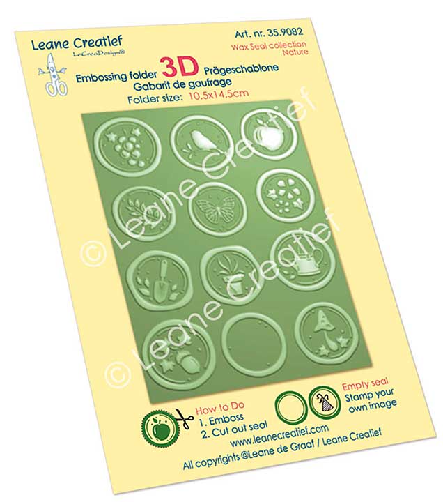 Leane Creatief Wax Seal Collection 3D Embossing Folder Nature (35.9082)