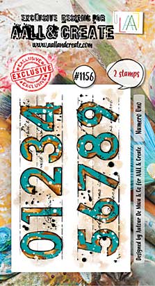 Aall and Create Stamp Set A8 Numero Uno (AALL-TP-1156)