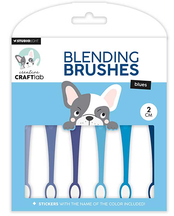 SO: Creative Craftlab Blending Brushes Blues 2cm (6pcs) (CCL-ES-BBRU12)