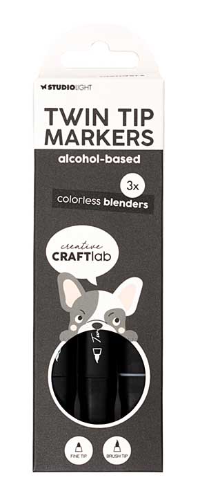 Creative Craftlab Twin Tip Markers Alcohol-Based Colorless Blenders (3pcs) (CCL-ES-MARK18)