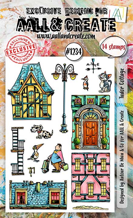 Aall and Create Stamp Set A6 Tudor Cottage (0724)