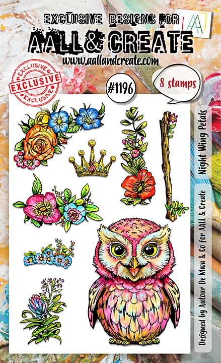 SO: Aall and Create Stamp Set A6 Night Wing Petals (0724)