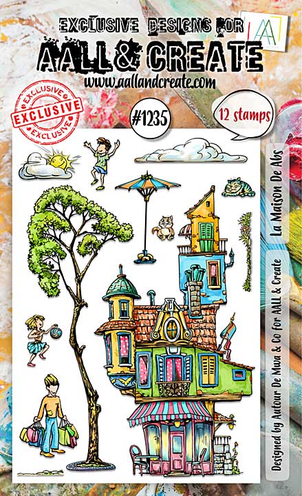 PRE: Aall and Create Stamp Set A6 La Maison De Abs (0724)