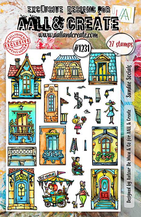 Aall and Create Stamp Set A5 Sundae Socials (0724)