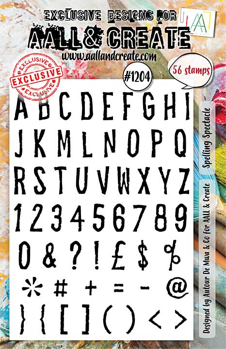 Aall and Create Stamp Set A5 Spelling Spectacle (0724)