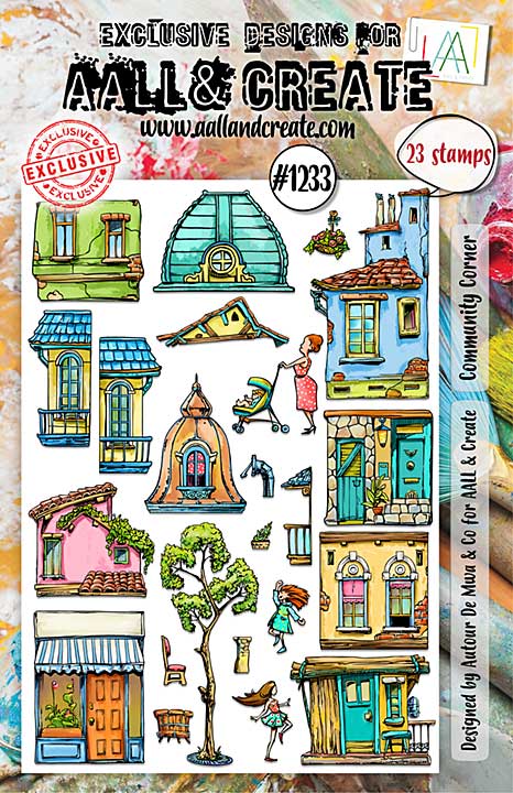 Aall and Create Stamp Set A5 Community Corner (0724)