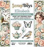 ScrapBoys Elizabeth 6x6 Inch Pop Up Paper Pad