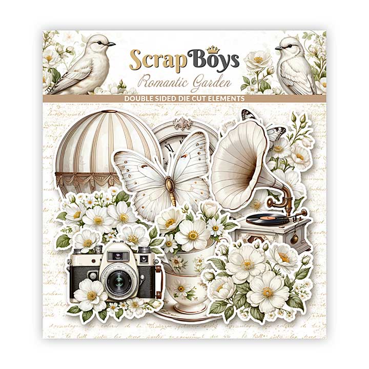 ScrapBoys Romantic Garden Double Sided Die Cut Elements (41pcs)