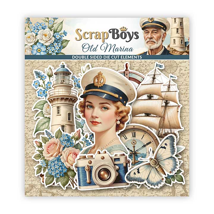 ScrapBoys Old Marina Double Sided Die Cut Elements (42pcs)