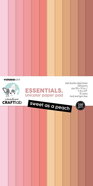 Creative Craftlab Sweet As A Peach Essentials Unicolor Paper Pad