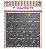 Nellie Snellen 3D Embossing Folder Writing