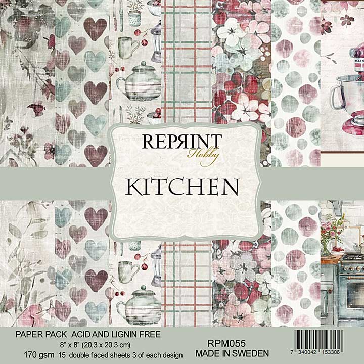 Reprint Kitchen 8x8 Inch Paper Pack