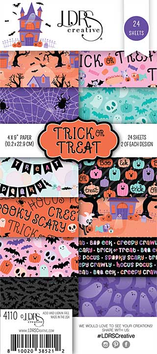 SO: LDRS Creative Trick or Treat 4x9 Inch Paper Pack