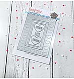 Time For Tea Designs A2 Stitched Hearts Metal Dies