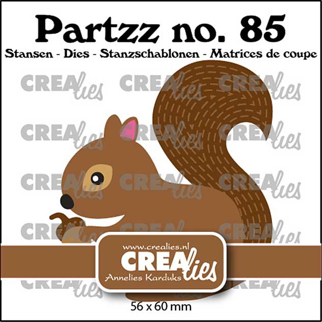 Crealies Partzz Dies No. 85 Squirrel