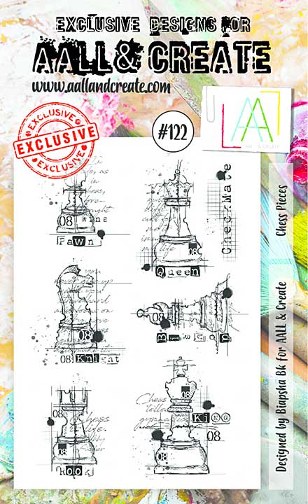 Aall and Create Stamp Set A6 Chess Pieces