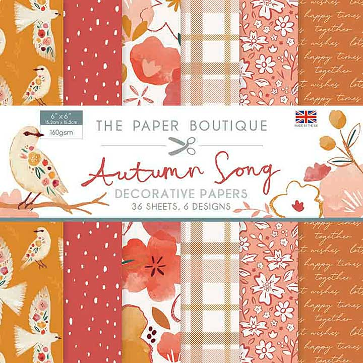 The Paper Boutique Autumn Song 6x6 Inch Decorative Papers