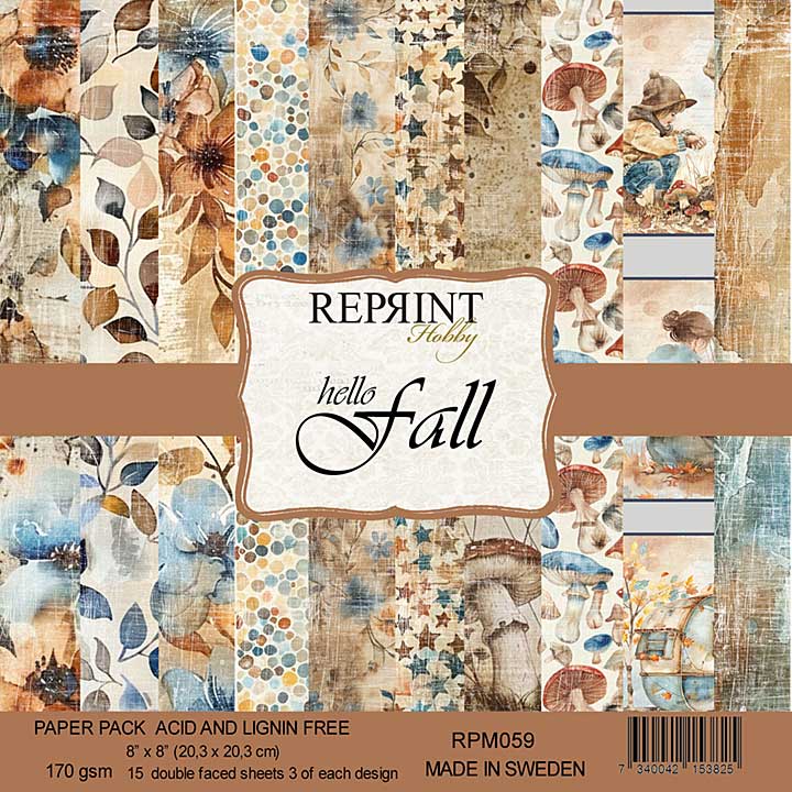 SO: Reprint Hello Fall 8x8 Inch Paper Pack