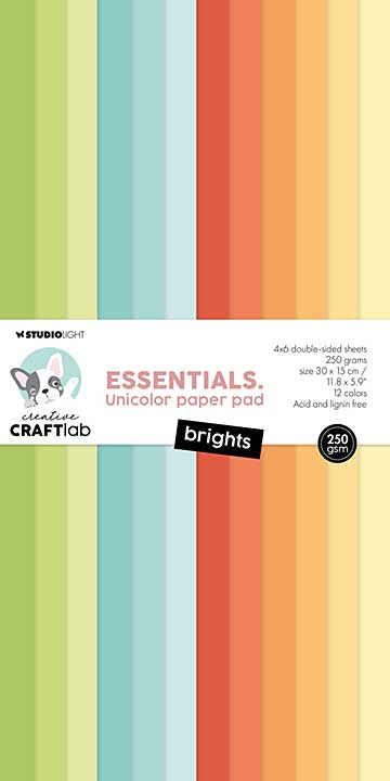 Creative Craftlab Brights Essentials Unicolor Paper Pad