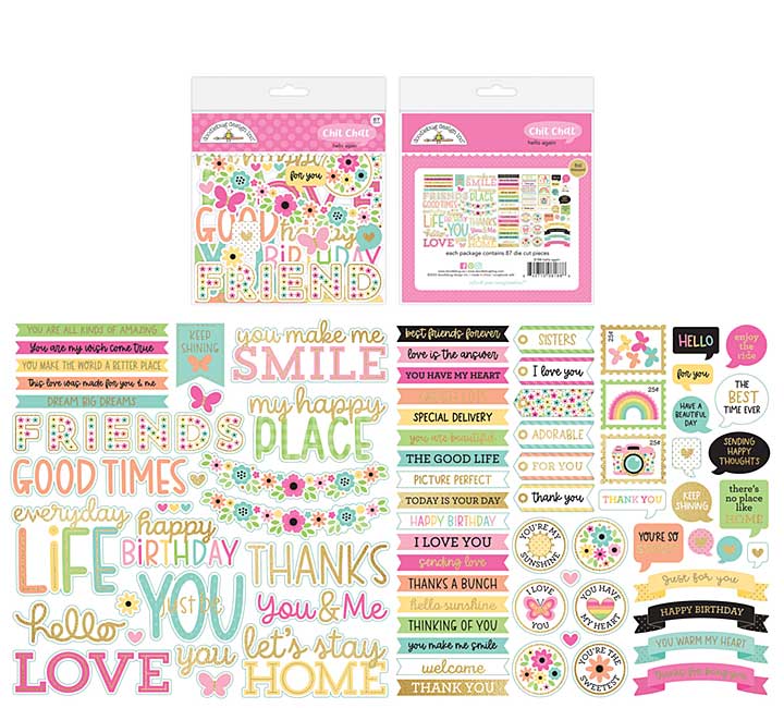 Doodlebug Design Hello Again Chit Chat