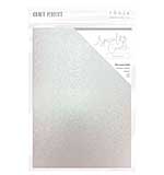 Craft Perfect Luxury Embossed Cardstock A4 5pk - Snowbound