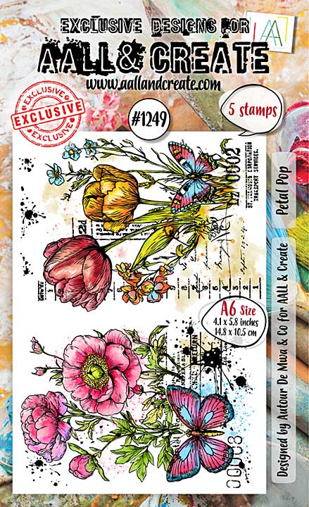 Aall and Create Stamp Set A6 Petal Pop