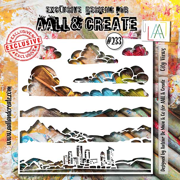 Aall and Create Stencil 6x6 Inch City Views