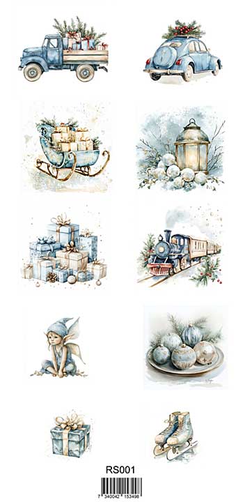 Reprint Winter Vibes 10x20cm Stickers