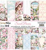 ScrapBoys Sweet Peonies 8x8 Inch Paper Pad