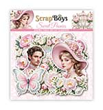 ScrapBoys Sweet Peonies Double Sided Die Cut Elements (37pcs)