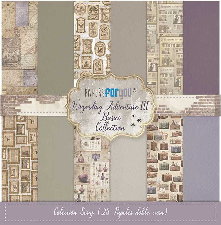 SO: Papers For You Wizarding Adventure III 8x8 Basics Midi Scrap Paper Pack (28pcs)