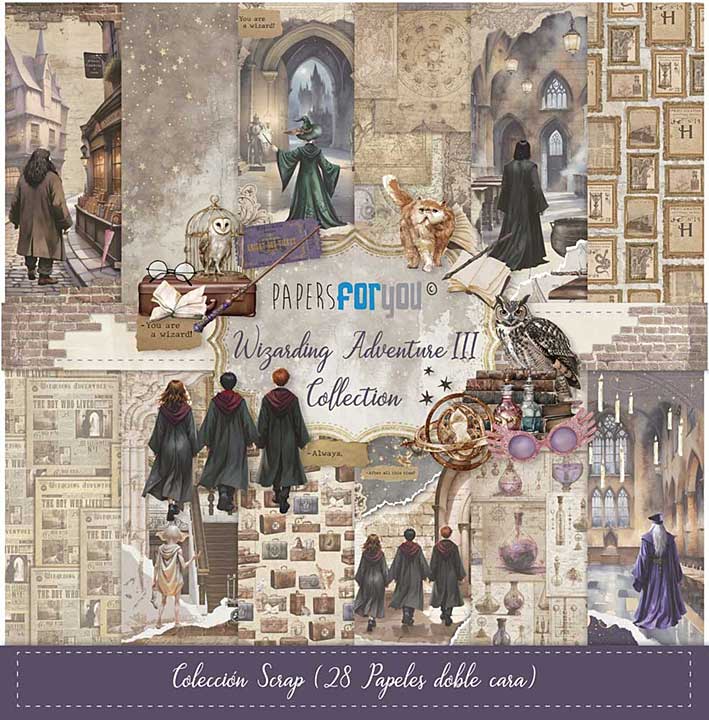 Papers For You Wizarding Adventure III Mini Scrap Paper Pack (28pcs)