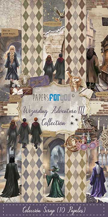 Papers For You Wizarding Adventure III Slim Scrap Paper Pack (10pcs)