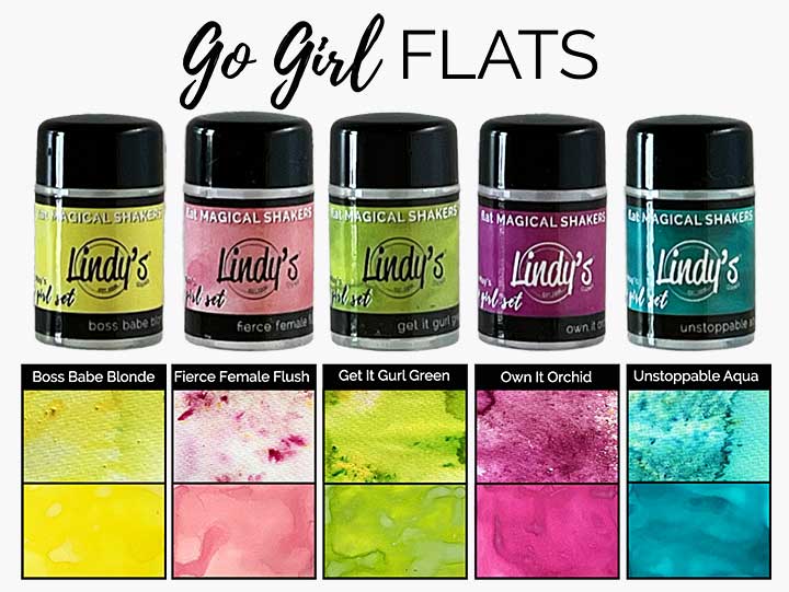 Lindys Stamp Gang Go Girl! Flats Magical Shaker 2.0 SET