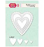 Craft and You Design Biscuit Frame Hearts Set Dies