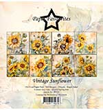 Paper Favourites Vintage Sunflower 6x6 Inch Paper Pad
