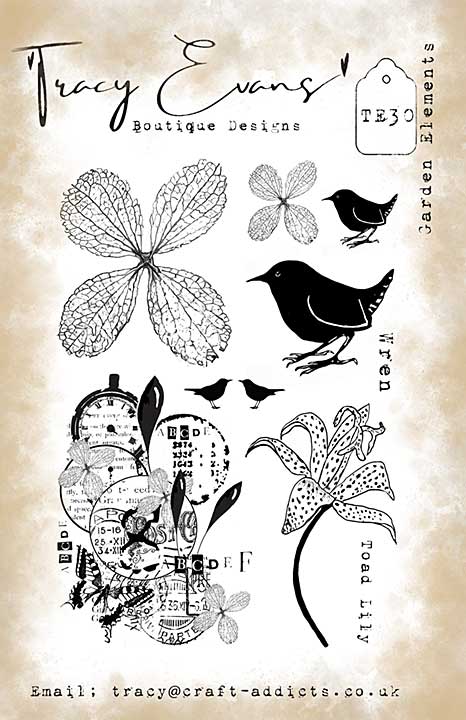 Tracy Evans Garden Elements A5 Stamp