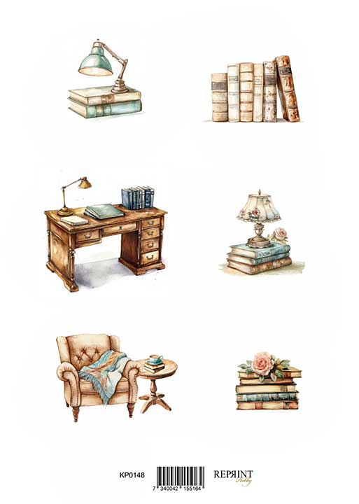 Reprint The Bookshop A4 Cutouts