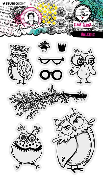 Art By Marlene Signature Collection Clear Stamp Owlicious