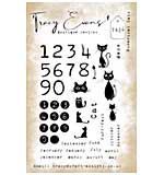 Tracy Evans Numerical Cats A5 Stamp