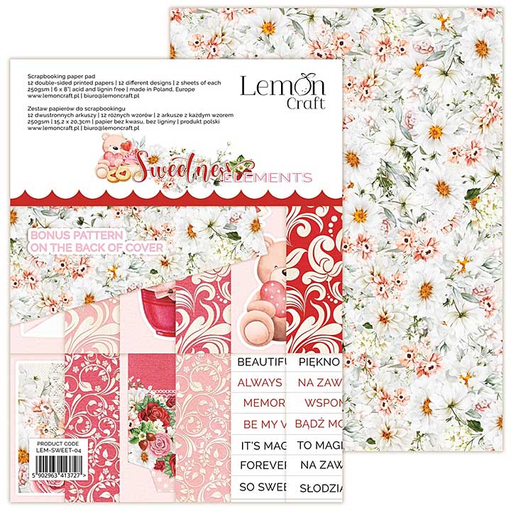 LemonCraft Sweetness Elements 6x8 Inch Paper Pad