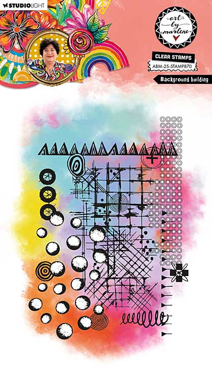 Art By Marlene Background Building Clear Stamp