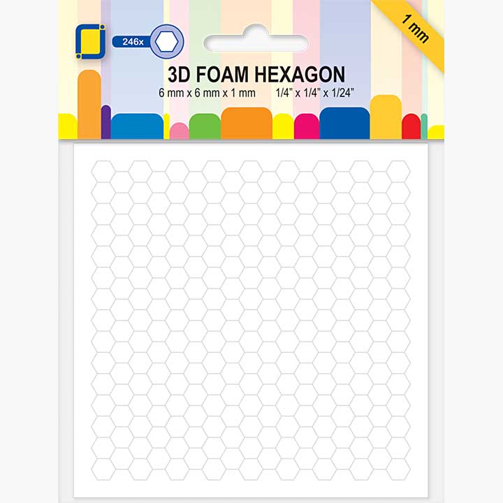 JEJE Produkt 3D Foam Hexagon 6x6x1mm (246pcs)
