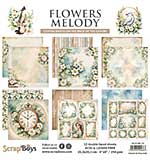 ScrapBoys Flowers Melody 8x8 Inch Paper Pad