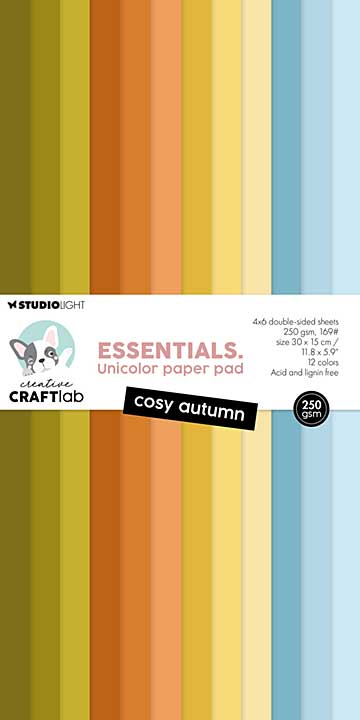 Creative Craftlab Cosy Autumn Essentials Unicolor Paper Pad