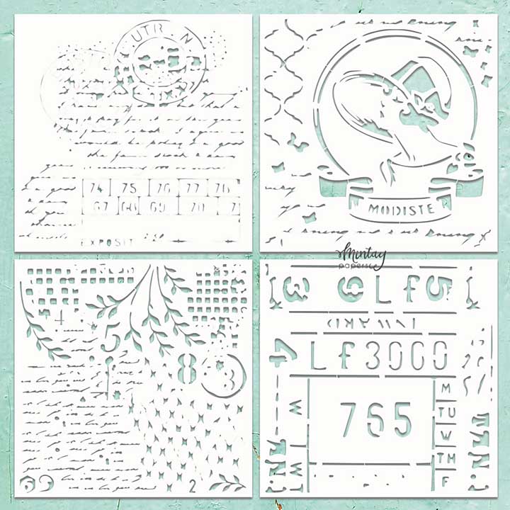 Mintay Chippies Decor 12x12 Inch Patterns 3