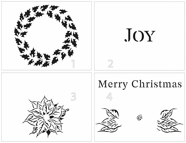 The Crafters Workshop Holly Joy A2 Layered Stencil